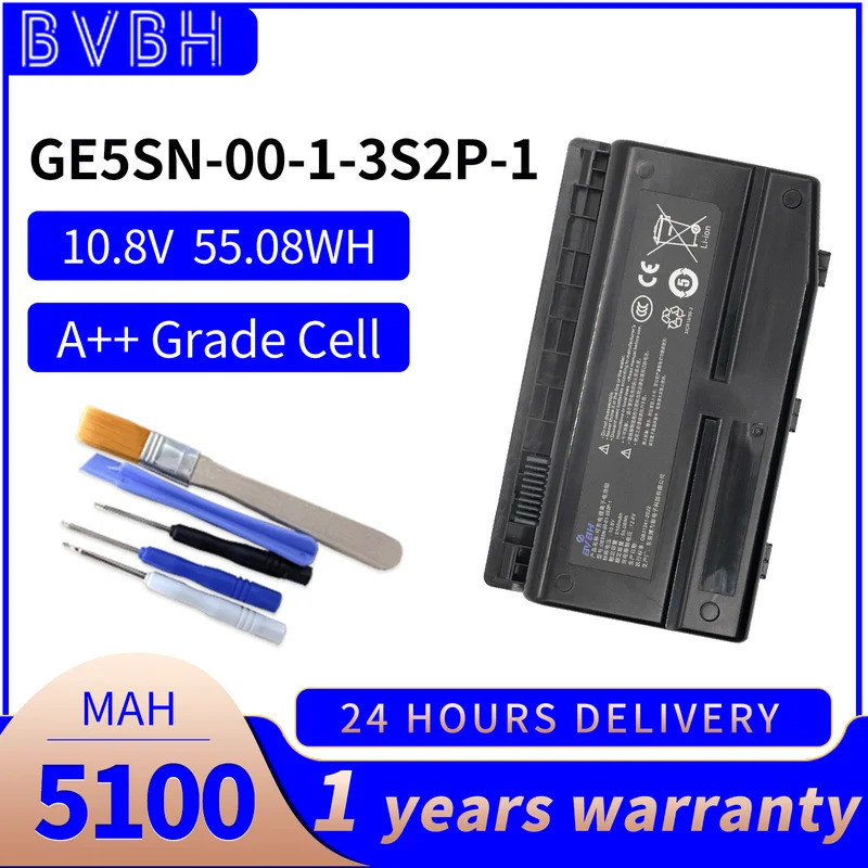 BVBH GE5SN-00-01-3S2P-1 5100mAh แบตเตอรี่แล็ปท็อป GE5SN-00-01-3S2P-1 สําหรับช่าง F117-F1/F2K/F3K/F1K