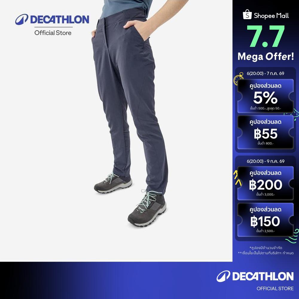 Decathlon Women'S Mountain Walking Trousers Mh100 กางเกงขายาวผู้หญิงสำหรับใส่เดินป่า รุ่น Mh100 - Navy