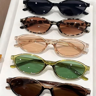 🕶️ แว่นกันแดดเรโทร ทรงโอวัล กรอบบาง กันUV400 หลายสี ใส่เท่ ใช้น้ำหนักเบา เหมาะขับรถ-ชายหาด ส่งไว