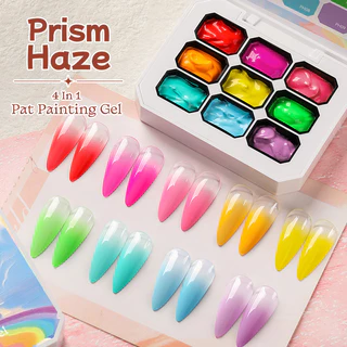 【Local】UR SUGAR Pat สีเล็บเจล 9 สี Ombre เล็บ Gradient GEL Blush Blooming เล็บวาด Stripper ภาพวาดดอกไม้