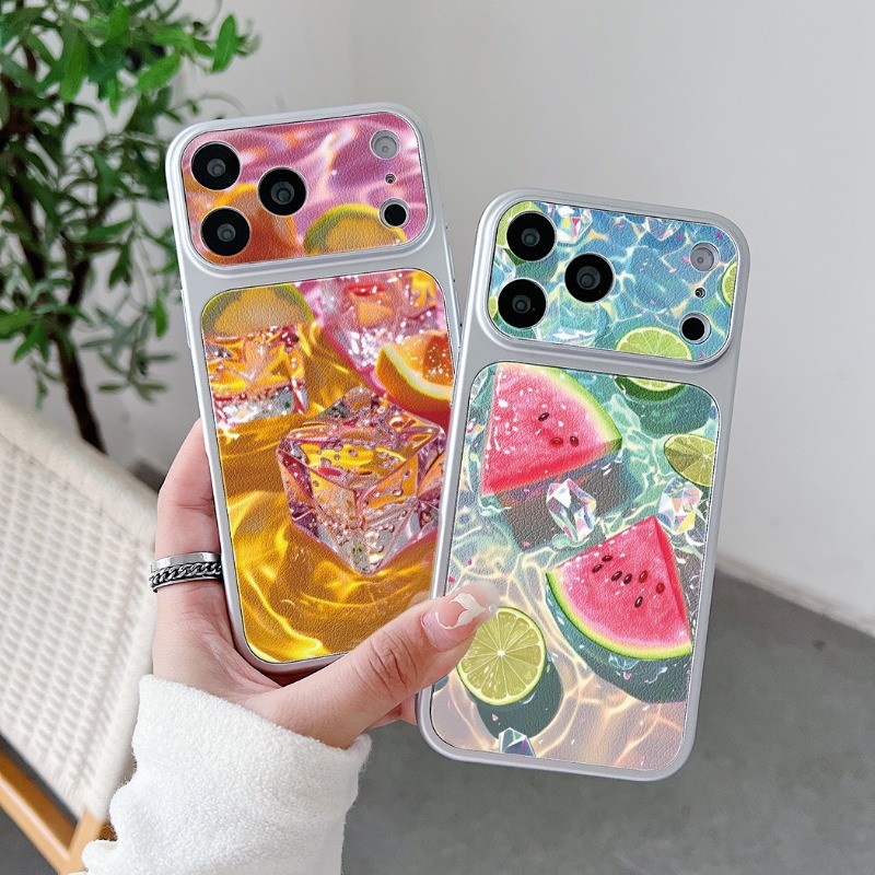 Cool Ice Drink ผลไม้พิมพ์หนังสําหรับ Realme Narzo 90 90X 80 Lite 70 70X 60 50i 50A Prime 50 30 Pro 3