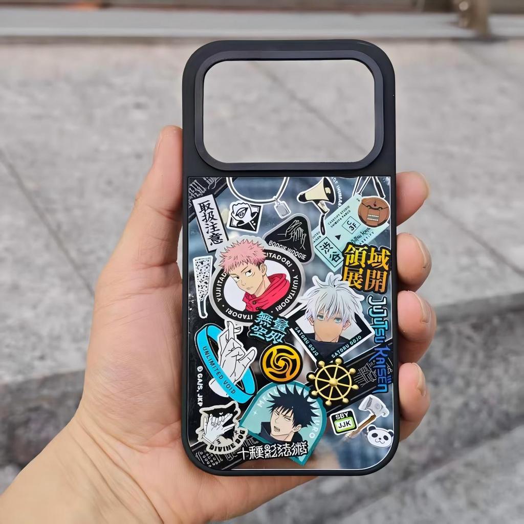 Jujutsu Kaisen อะนิเมะเคสโทรศัพท์สําหรับ iPhone 18 17 16 15 14 13 12 Pro Max Plus Air, Hard Matt Glossy Mirror Cover