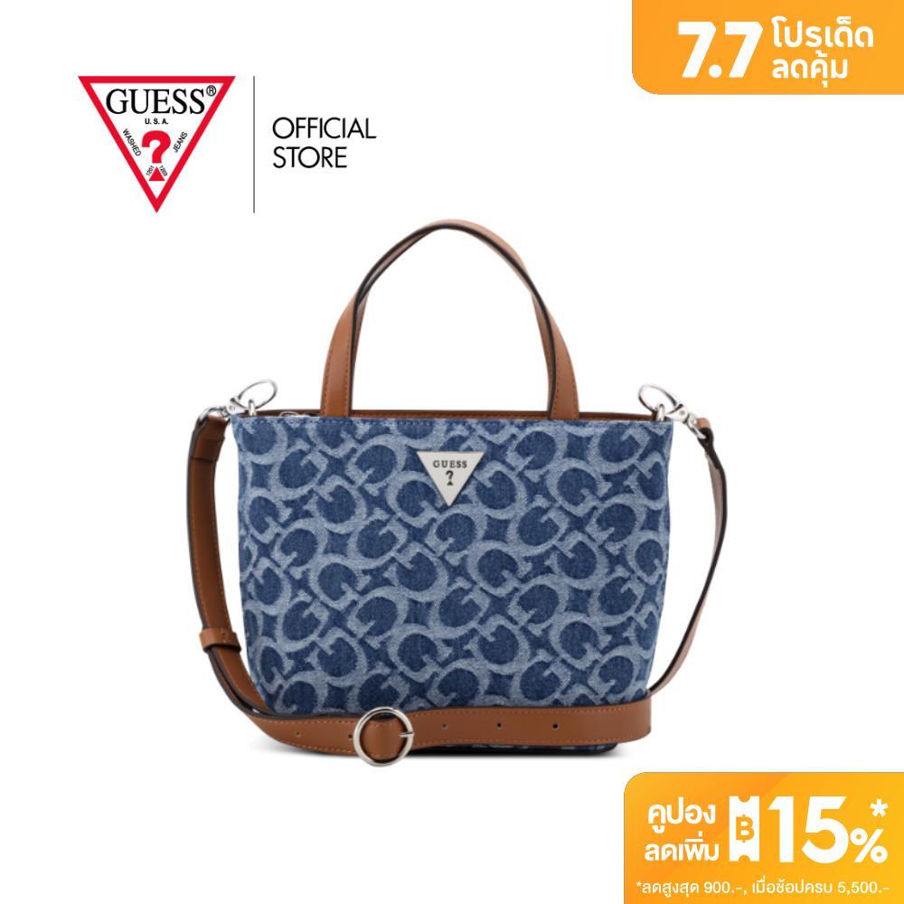 GUESS กระเป๋า รุ่น PA258681 WELLS MINI TOTE สีดำ