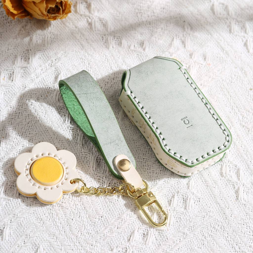 เกาหลี KIA ของแท้หนัง/KIA ฝาครอบกุญแจรถ Carnival Carnival Solando เฉพาะ Handmade Simple Shell Buckle