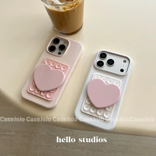 เคสกระจก สีตัดกันเรียบง่ายสไตล์เกาหลี สำหรับ iPhone Air 12 Pro 17 Pro Max 16 Plus 14 13 15 Pro 11 ถ้วยดูดโทรศัพท์มือถือ