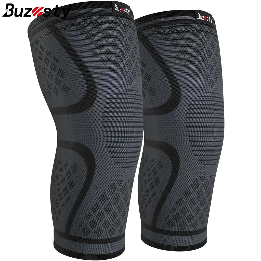 Buzesty 2 ชิ้นเข่ารั้งสําหรับผู้หญิงและผู้ชาย Kneecaps ออกกําลังกายเข่าการบีบอัดสําหรับบาสเกตบอลวอลเลย์บอลเข่ารั้งสําหรับกีฬา Rodilleras para Gym ฟิตเนส