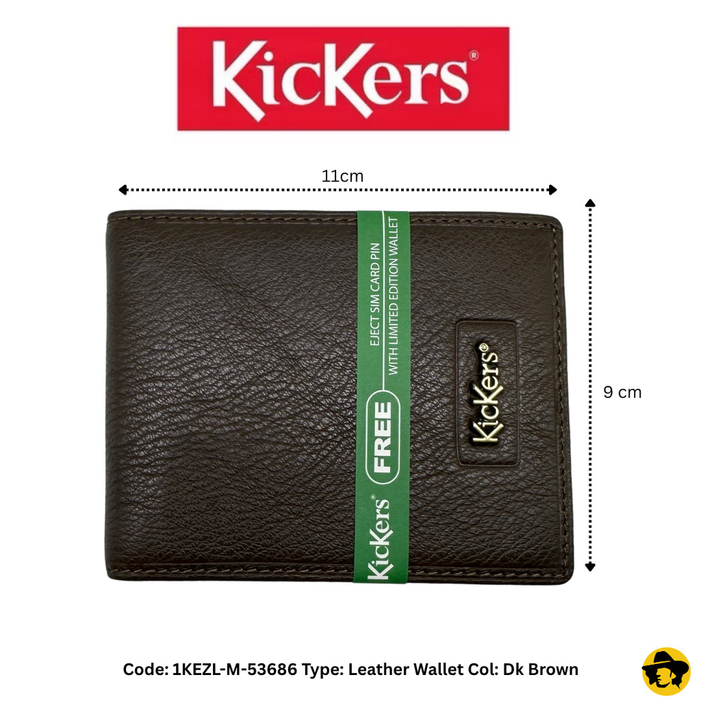 KICKERS Brand Leather Short Wallet (1KDZL-NC-53686)