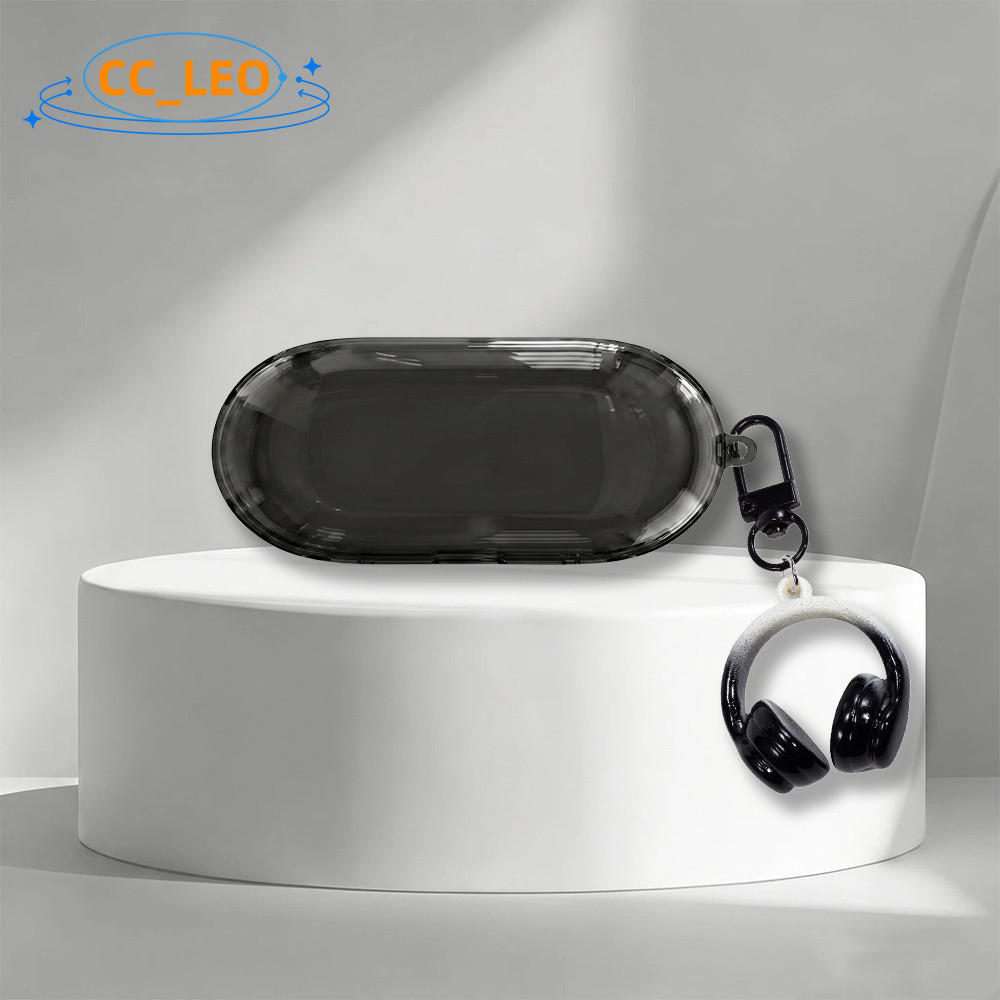 for Sony WF-C510 Case Colorful Clear TPU Soft Case Cute Keychain Pendant Suitable for Sony WF-C510 S