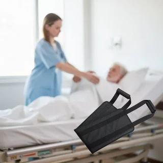 ผู้ป่วย Transfer Belt Bedridden Lift Sling Non Slip Dual Handle Oxford ผ้าผู้สูงอายุ Mobility
