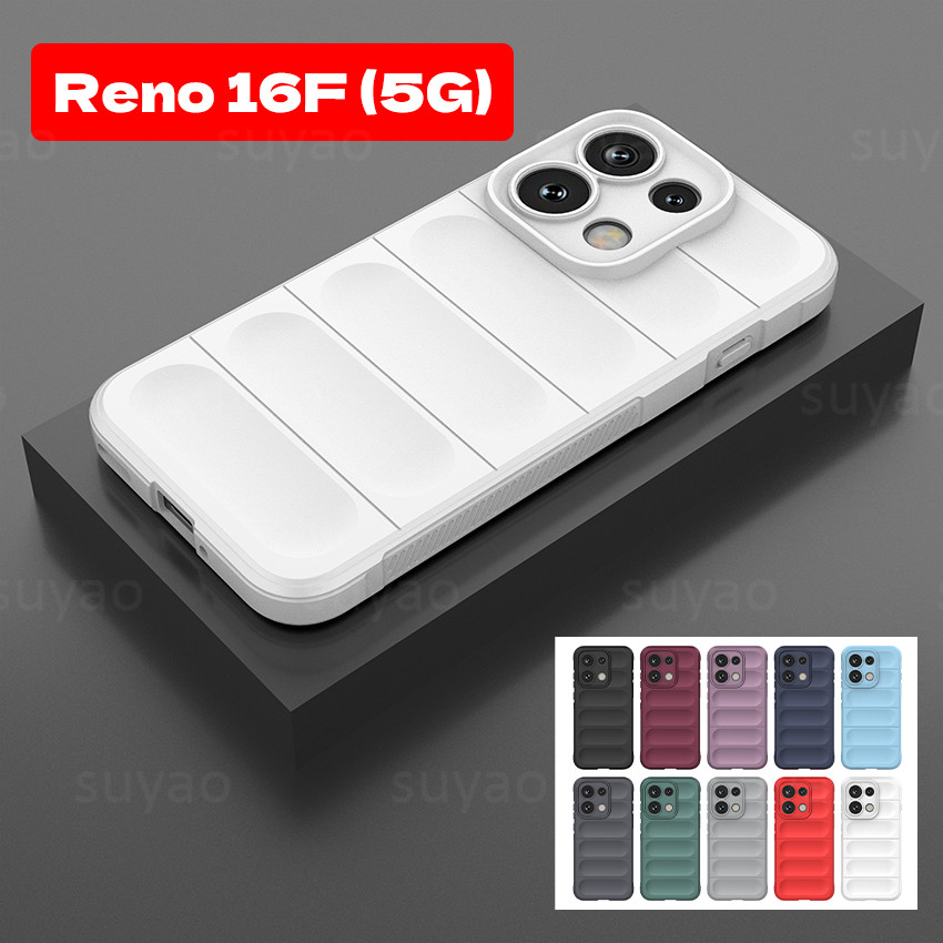 สําหรับOppo Reno 16F 16 Pro 5G 2026 เคสโทรศัพท์สแควร์แฟชั่นปลอกReno16F Reno16 16Pro TPUซิลิโคนกล้องปกป้องเชลล์เลนส์เข้ากันได้เคลือบกันกระแทกนุ่มปกหลัง