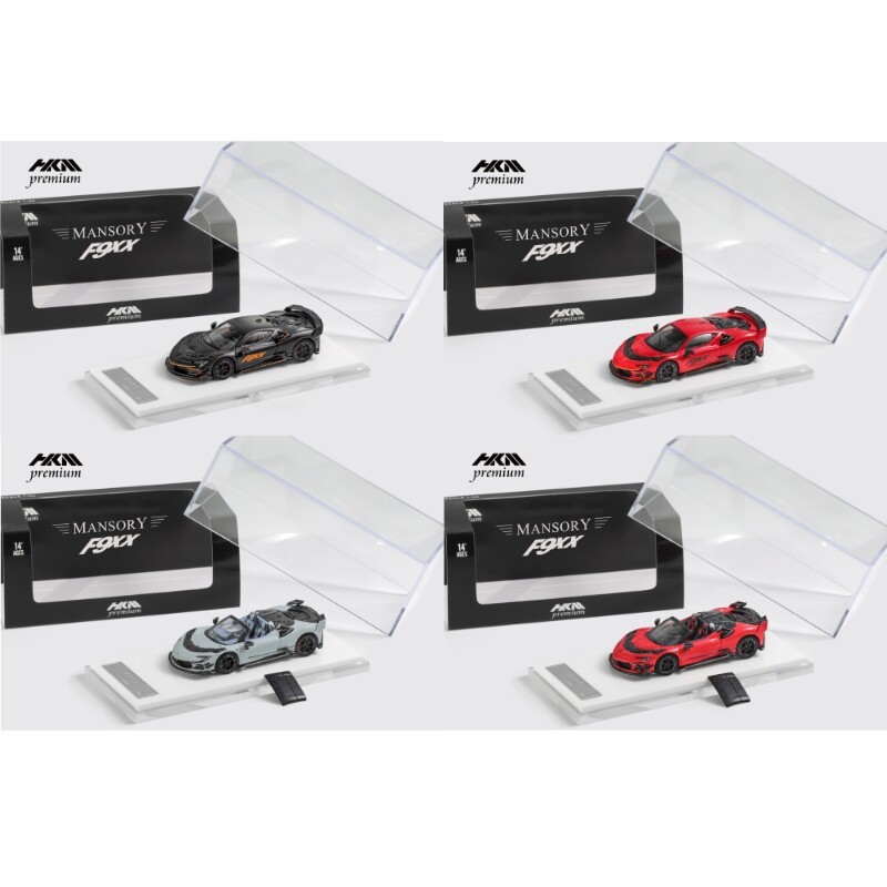[โมเดลรถขายดี] HKM 1: 64 Ferrari SF90 McSari F9XX รุ่นดัดแปลงจําลองโมเดลรถโลหะผสม