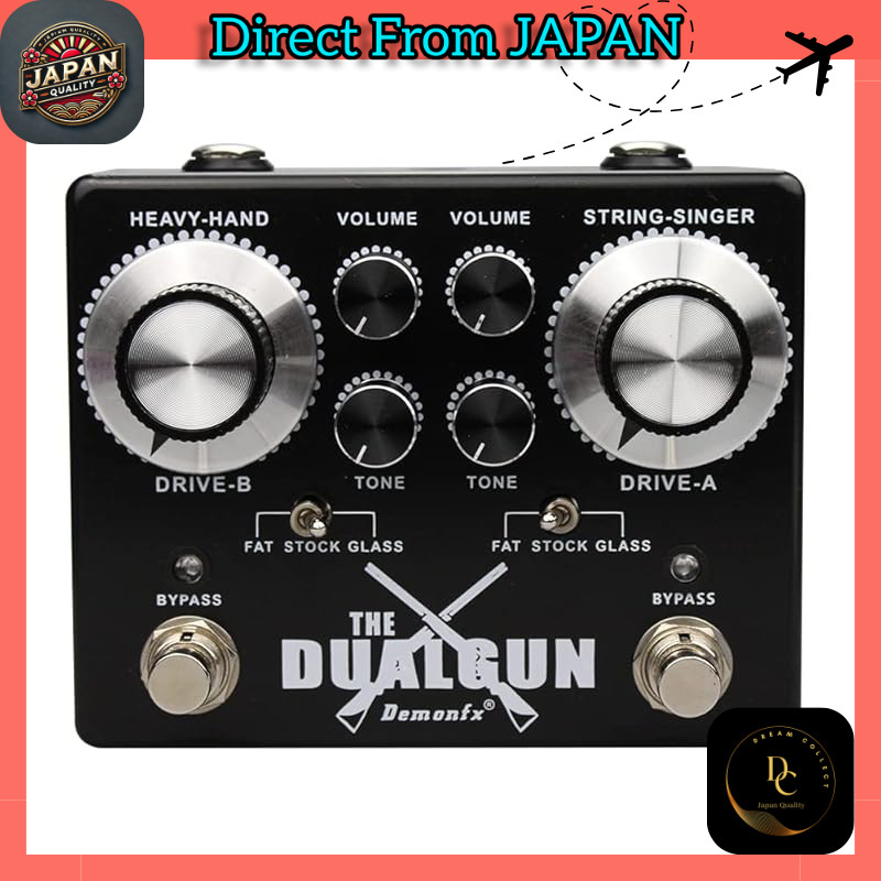 Demonfx THE DUALGUN/OverDrive Guitar Effect Pedal