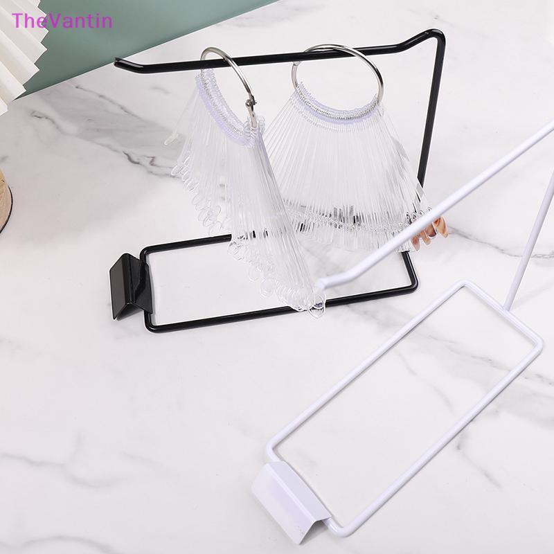 TheVantin Nail Art Display Shelf False Nail Display Photo Stand Gel Nail Storage Showing Shelf Tool 