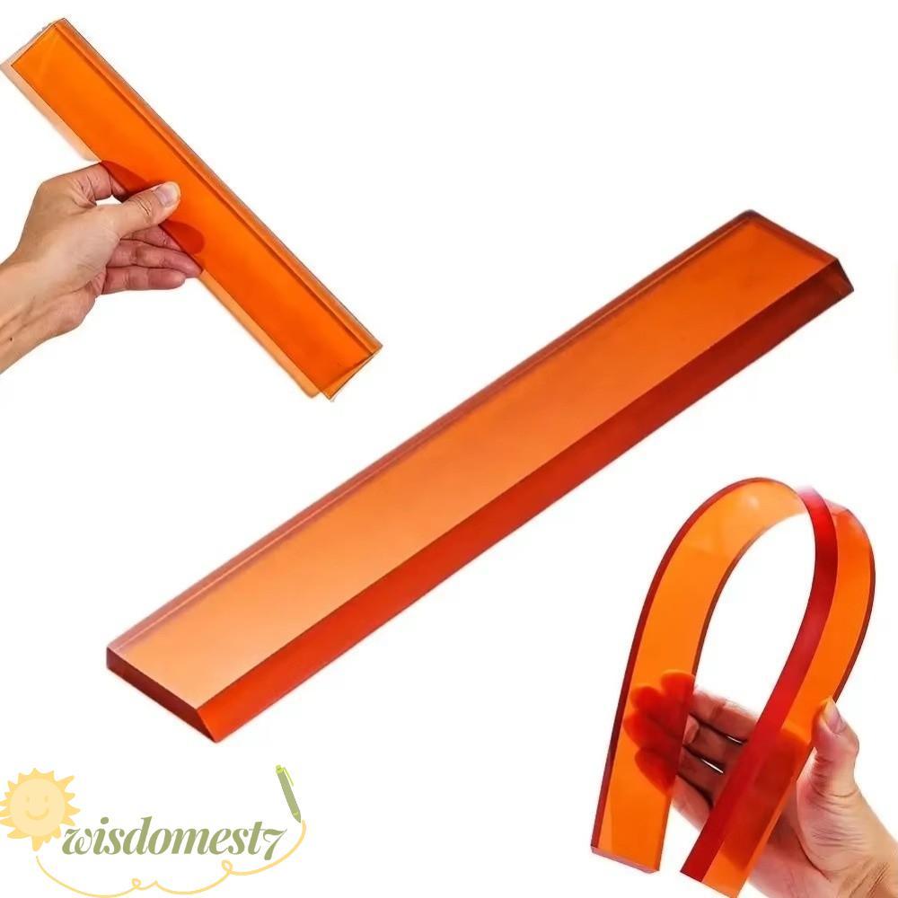 WISDOM Wall Scraper Putty, Polyurethane Arc Scraper Putty Squeegee Spatula, 30/50 ซม.ยืดหยุ่น Putty 