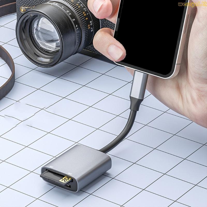 Weroyal Memory Stick Card Reader อะแดปเตอร์ Memory Stick USB C ถึง SD+MS Card Reader