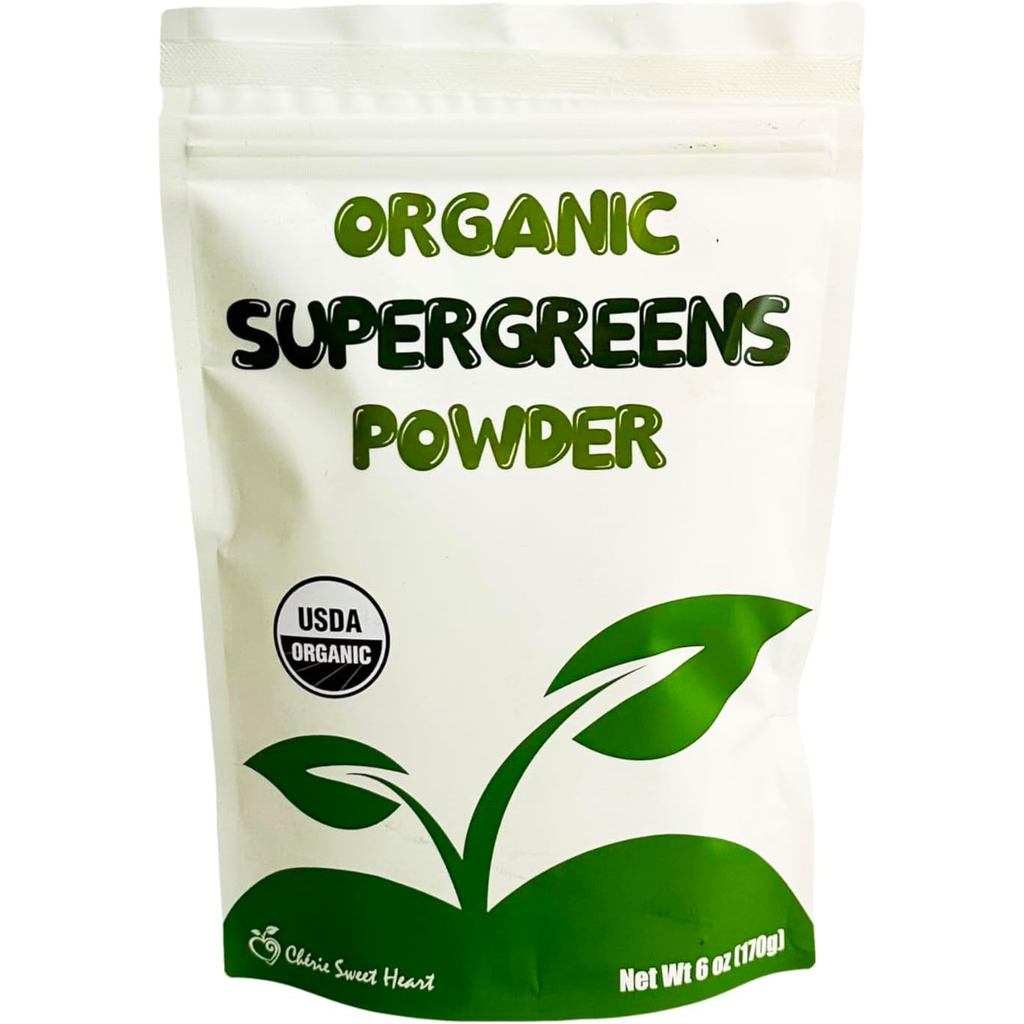 Cherie Sweet Heart Supergreens Powder-Green Super Food-Organic Green Powder Super Green-Smoothie Pow