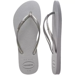 HAVAIANAS รองเท้าแตะ Slim Gloss Flip Flops GRAY 414561752363F_F5GYXX