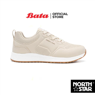 Bata บาจา North Star รองเท้าผ้าใบสนีคเกอร์ แบบผูกเชือก สำหรับผู้หญิง รุ่น HANS สีเบจ 5208148 สีขาว 5201148