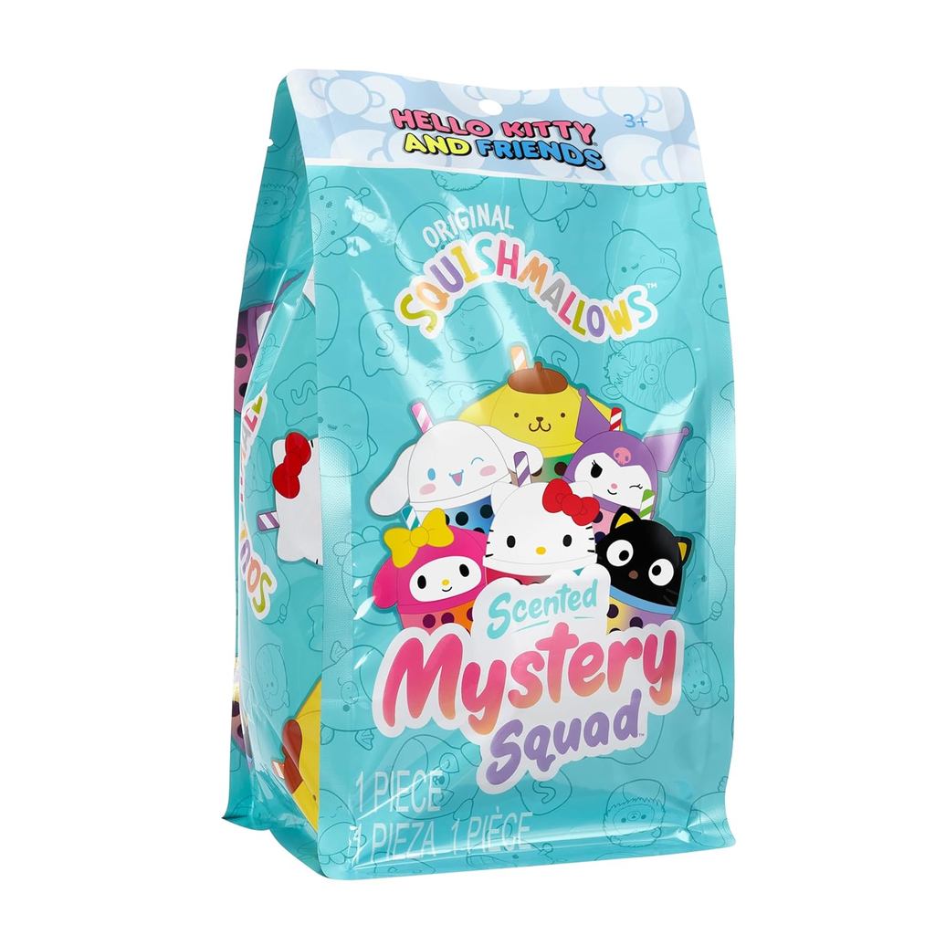 Squishmallows Original Sanrio 8in Scented Boba Mystery Squad – ตุ๊กตา Jazwares อย่างเป็นทางการ (น้อย