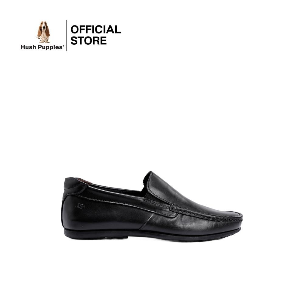 Hush Puppies รองเท้าผู้ชาย รุ่น  HP 8HCFB2615A - สีดำ (รองเท้าลำลองหนังแท้ แบบสวม)