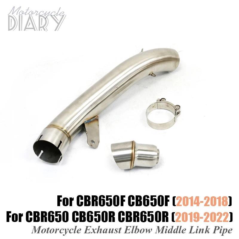 EM สําหรับ Honda CBR650 CBR650R CB 650 2019 2021 2022 CB650F CBR650F 2014-2018 รถจักรยานยนต์ไอเสียกล