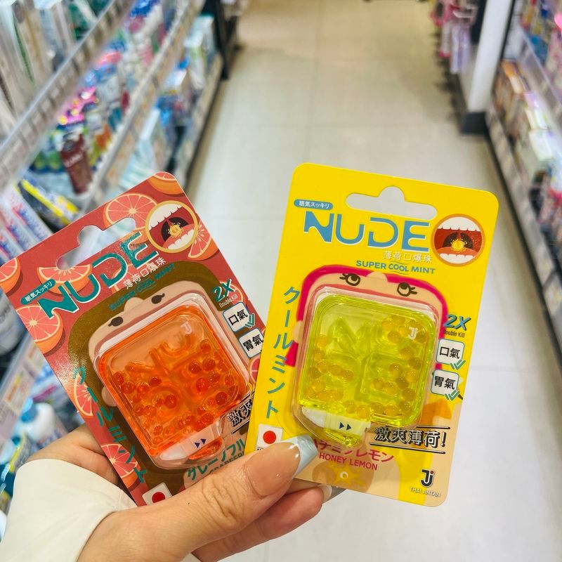 ซับ แนะนําญี่ปุ่น DONKI DONKI DONKI Candy Fresh Breath Pill นู้ดมิ้นต์ รสผลไม้สดชื่น 7/10/1