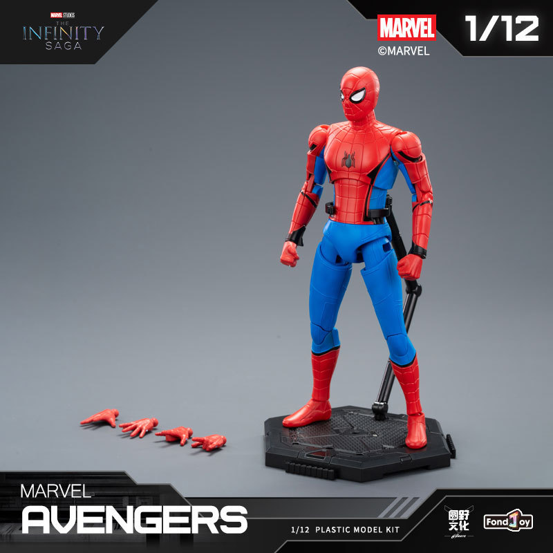 Original 15 ซม.Spider Man iron Man building block Splicing ของเล่น