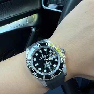 {ยางธรรมชาติ}สายนาฬิกาสําหรับ Rolex – เข้ากันได้กับ Daytona, Submariner, Explorer, GMT-Master (20mm, 21mm) – สายนาฬิกากันน้ําแบบสปอร์ตสําหรับผู้ชาย