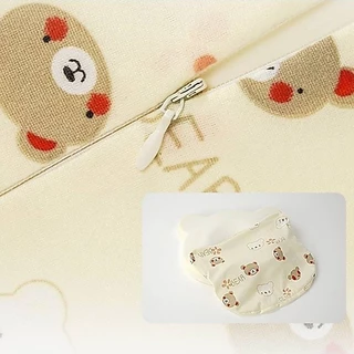 D001 หมอนหลุมหมี Baby pillow หมอนเด็ก ช่วยจัดทรงหัวเด็กให้สวย ถอดปลอกซักได้