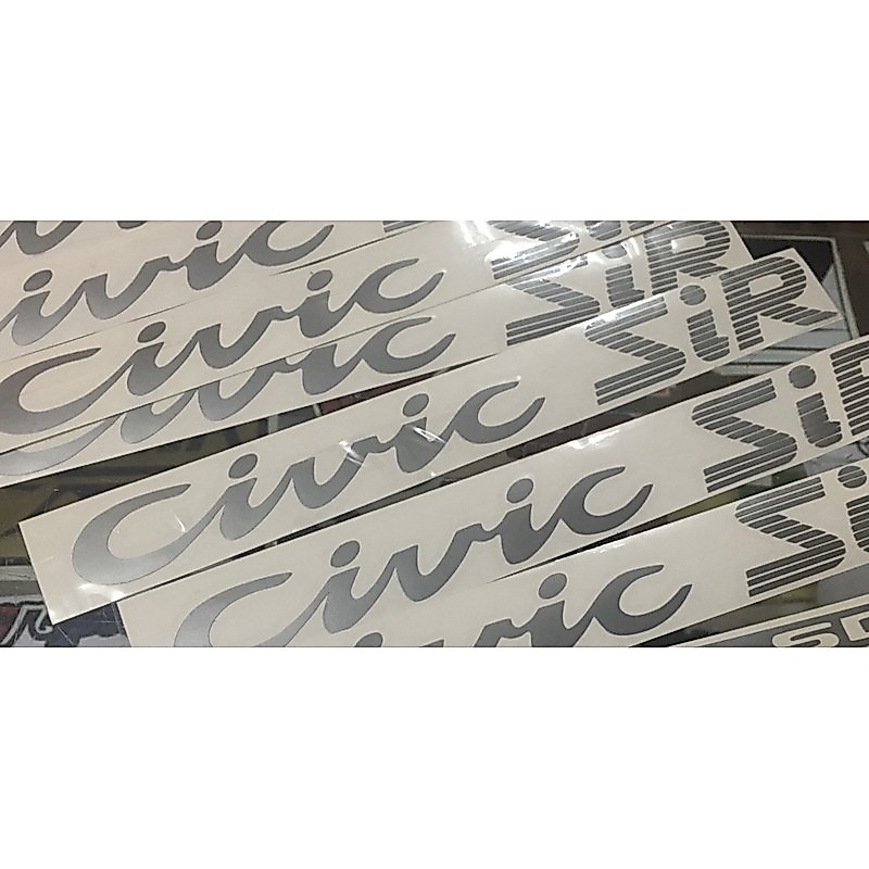 สติ๊กเกอร์ Civic Sir/dohc vtec สําหรับ Eg6 (สติ๊กเกอร์ plot)