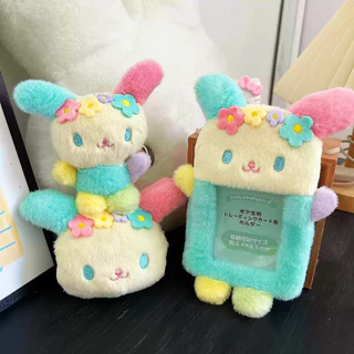 ปลอกบัตรพลัสกระต่ายลายดอกไม้ ผู้ถือบัตรตุ๊กตา พวงกุญแจ กระเป๋าใส่เหรียญ น่ารักมาก ใส่บัตรรถเมล์ บัตรนักเรียน ใส่กุญแจ
