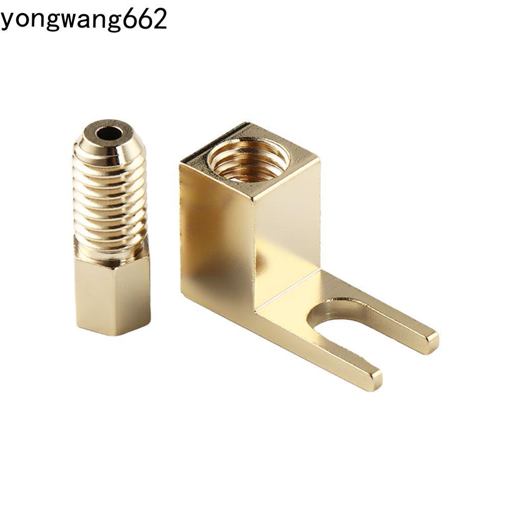 NORYX U Spade Connector โลหะทนทาน Spade อะแดปเตอร์ปลั๊ก Y ประเภทสายลําโพงเชื่อมต่อปลั๊กจอบ
