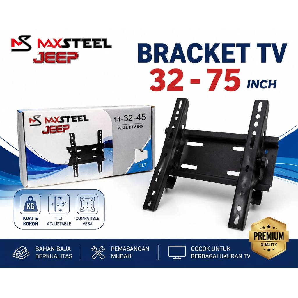 ขายึดทีวี LED LCD 14 17 23 32 40 50 60 75 นิ้วรับประกัน 14 - 43 In 2 Way Universal TV Bracket