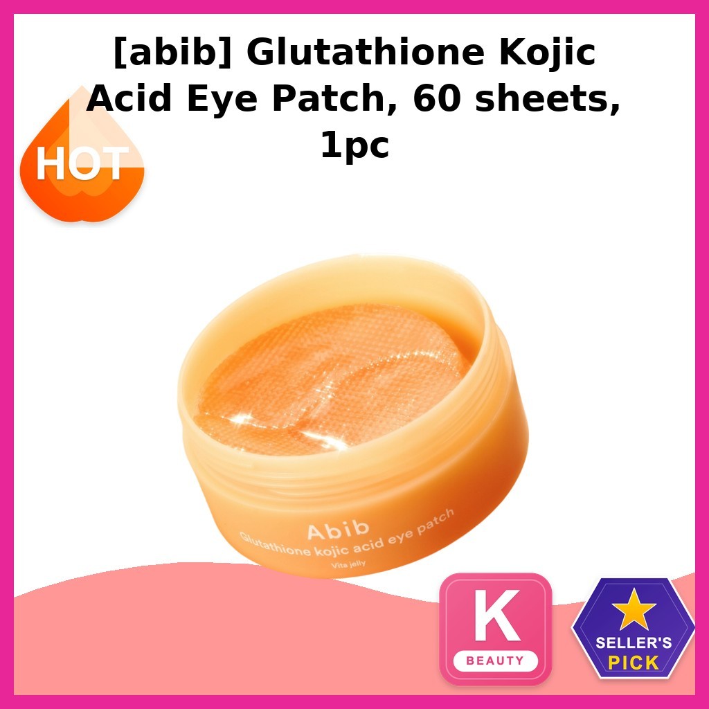[ab] Glutathione Kojic Acid Eye Patch 60 แผ่น 1 ชิ้น / Korean Eye Patch / Dark Circle Treatment by m