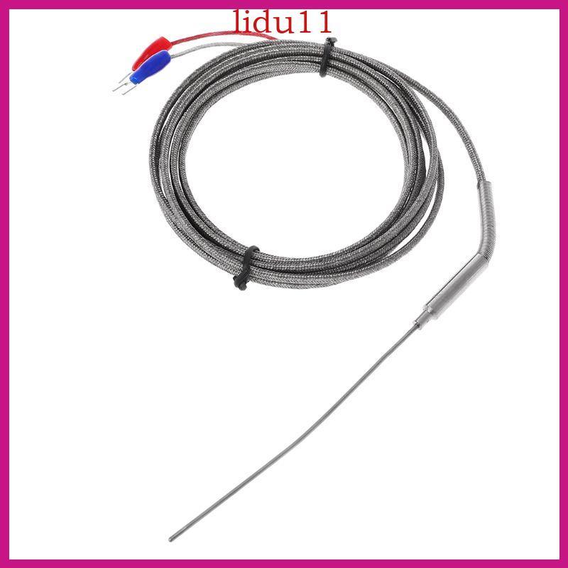 LID 2m K ประเภท Professional Thermocouple สแตนเลส 1 5 มม. Probe เซ็นเซอร์ควบคุมอุณหภูมิ