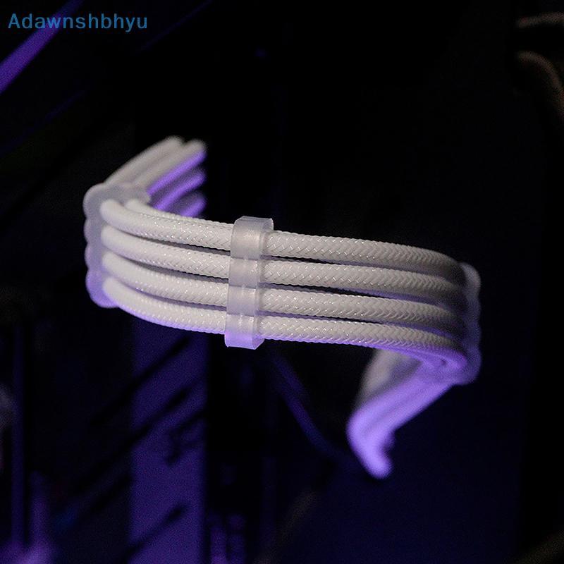 Adhyu PSU ATX 24Pin สายไนลอนถัก 8-pin 6 + 2pin สายไฟ 24 พินเมนบอร์ดสําหรับ PC กรณีสายไฟชุด TH