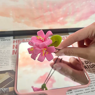 หมุดเสียบผมดอกไม้ดินปั้น สวยแบบตัวมารดา🌺
