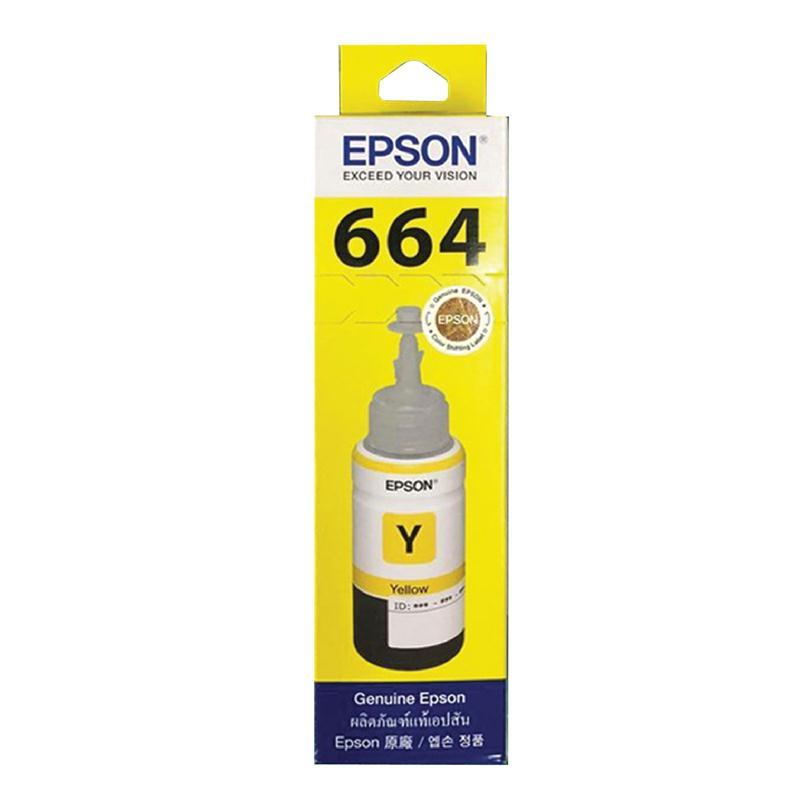 EPSON หมึกอิงค์แท้งค์ รุ่น T664400 สีเหลือง ขนาด 70cc (L100/L200)