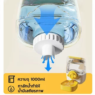 กรงสัตว์เลี้ยง Water Feeder Gravity แขวนขวด 1100Ml ที่ถอดออกได้ Stable Pp สุนัขแมวกระต่าย