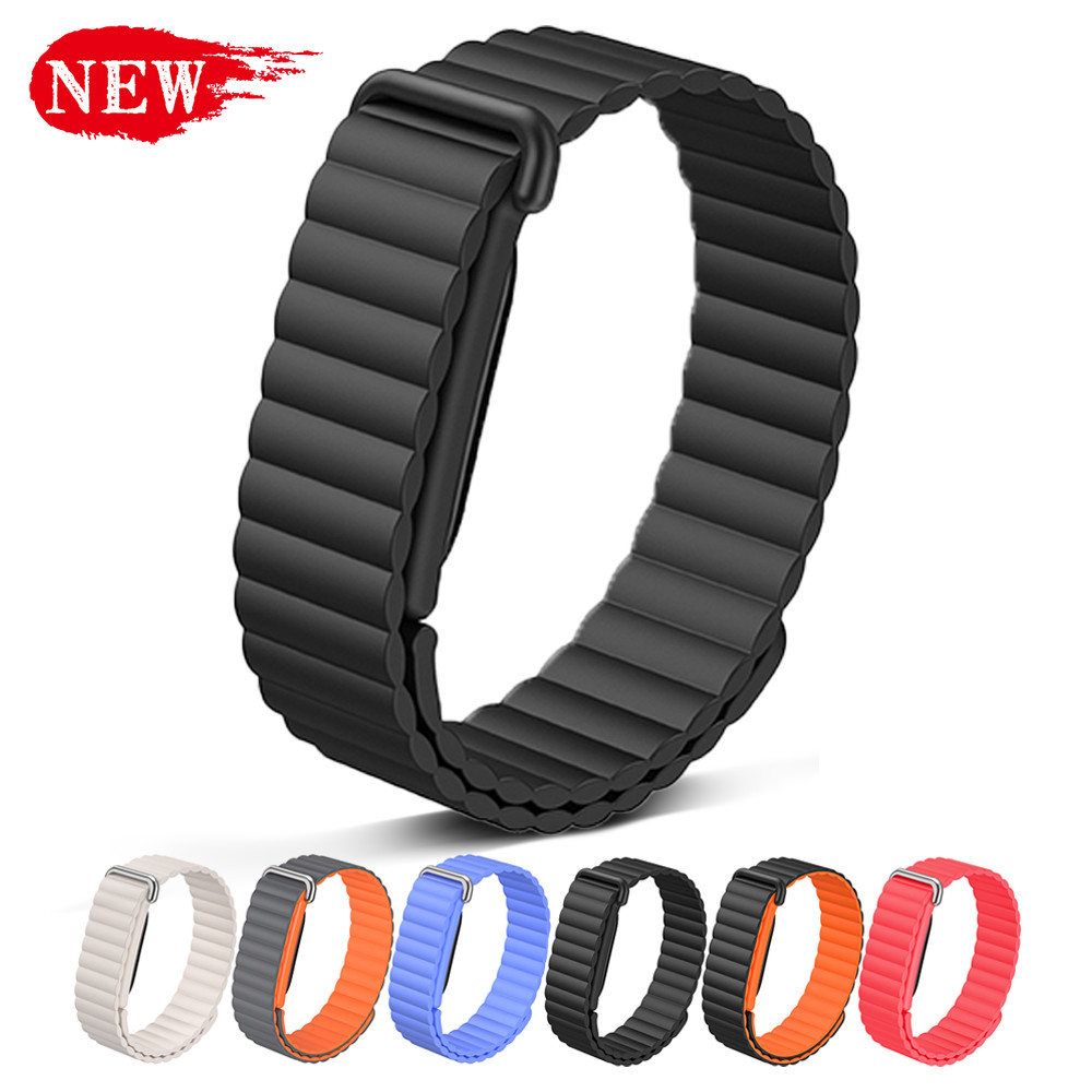 ซิลิโคนสร้อยข้อมือ Unisex สําหรับ Google Fitbit Air Magnetic Buckle Band สายรัดกีฬาสําหรับ Google Fitbit Air Watchband เปลี่ยน