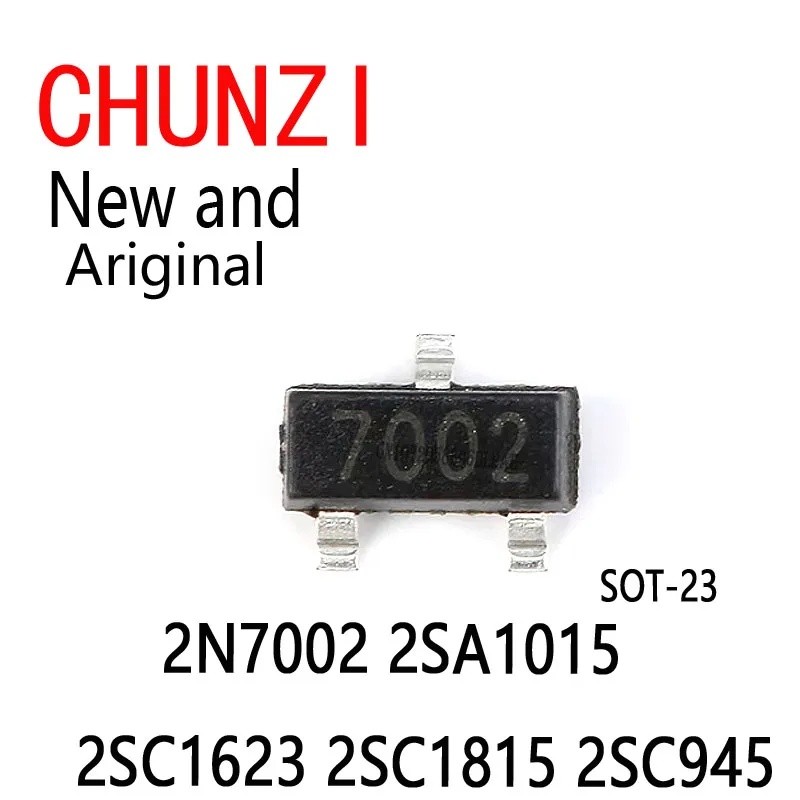 10 ชิ้นใหม่และต้นฉบับ A1015 C1623 C1815 C945 SOT-23 2N7002 2SA1015 2SC1623 2SC1815 2SC945 Logic ICs