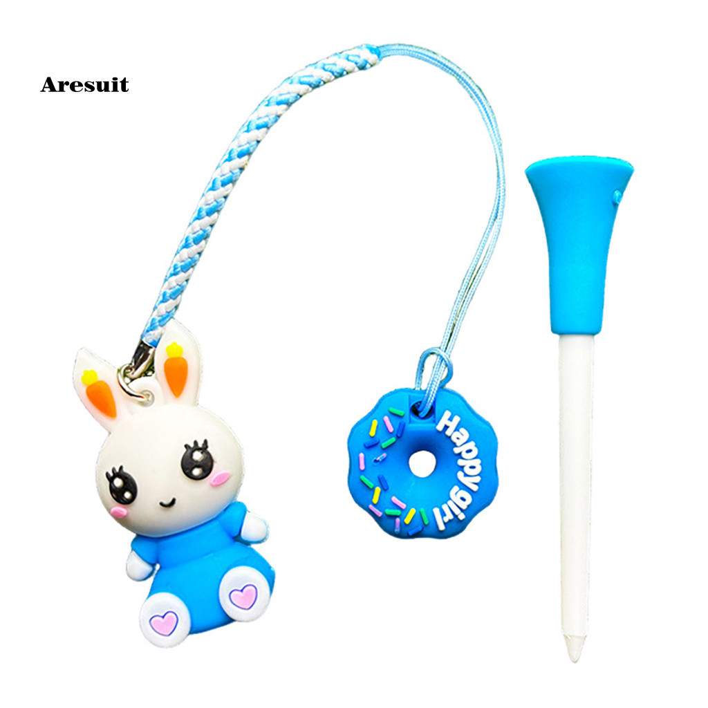 [Aresuit] Golf Tee Accessory Cute Golf Tee Hook Cartoon Rabbit Golf Tee Holder with Strap – Anti-los