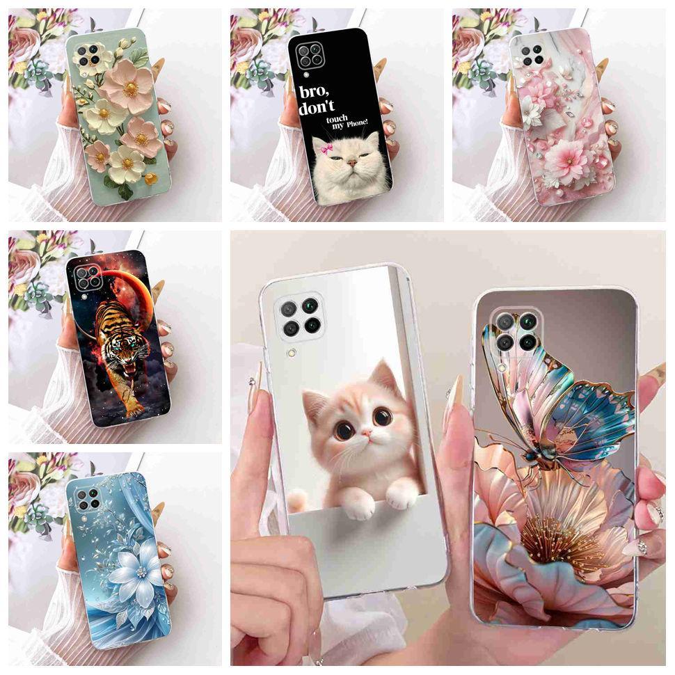 แมวน่ารักผีเสื้อสําหรับ Huawei P40 lite 4G เคสซิลิโคน TPU Clear Cover สําหรับ Huawei P40 Lite JNY-L2