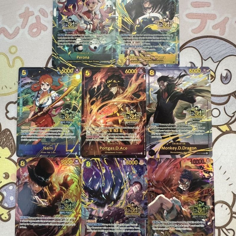 OPCG One Piece Collection Card เวอร์ชันภาษาอังกฤษ 3rd Anniversary One Piece Homemade Card 4