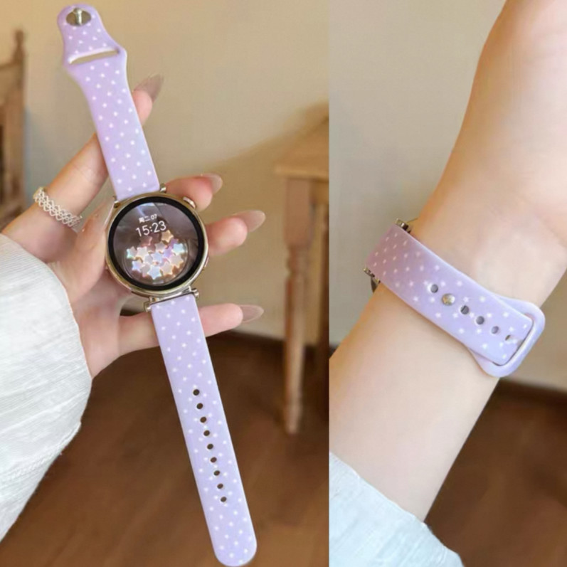 Wave Point สายซิลิโคนเหมาะสําหรับ Amazfit Bip6/Bip5 Unit White Wave Point Element Strap เหมาะสําหรับ