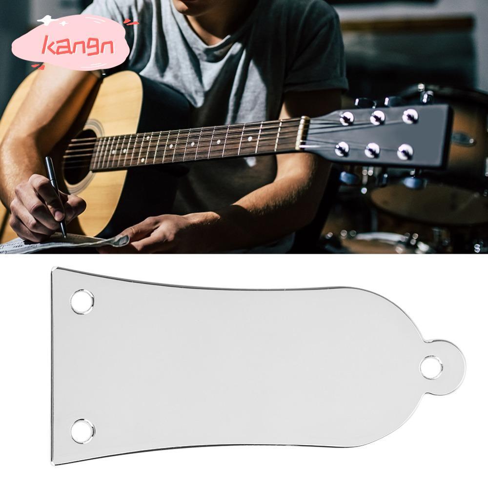 KANGN 2PCS โลหะ Truss Rod Cover, 3 หลุมพร้อมสกรูกีตาร์ Truss Rod Cover, Professional ทอง/เงิน/สีดําโ