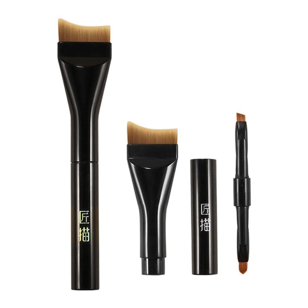 5 In 1 Multi Function ชุดแปรงแต่งหน้าแบบพกพา Ultra Absorbing Foundation Non คอนซีลเลอร์ O1G7