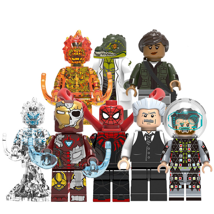 Spider-Man Figures Lizard Building ของเล่นสําหรับของขวัญเด็ก
