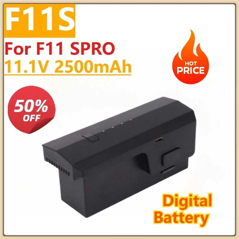 F11S 11.1V 2500MAhสําหรับF11 SPRO 4K Pro Droneกล้องDroneแบตเตอรี่ดิจิตอลสําหรับSJRC F11Sแบตเตอรี่ขาย