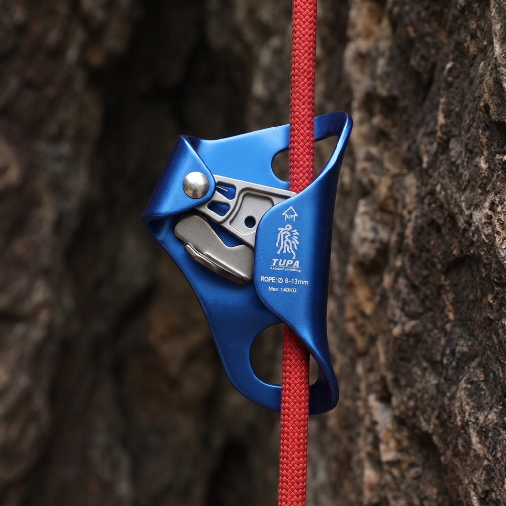 Chest Ascender Spring-Loaded Rope Ascender Ascender อุปกรณ์ขนาดกะทัดรัดสําหรับ Climbers, ปีนเขา, Cav
